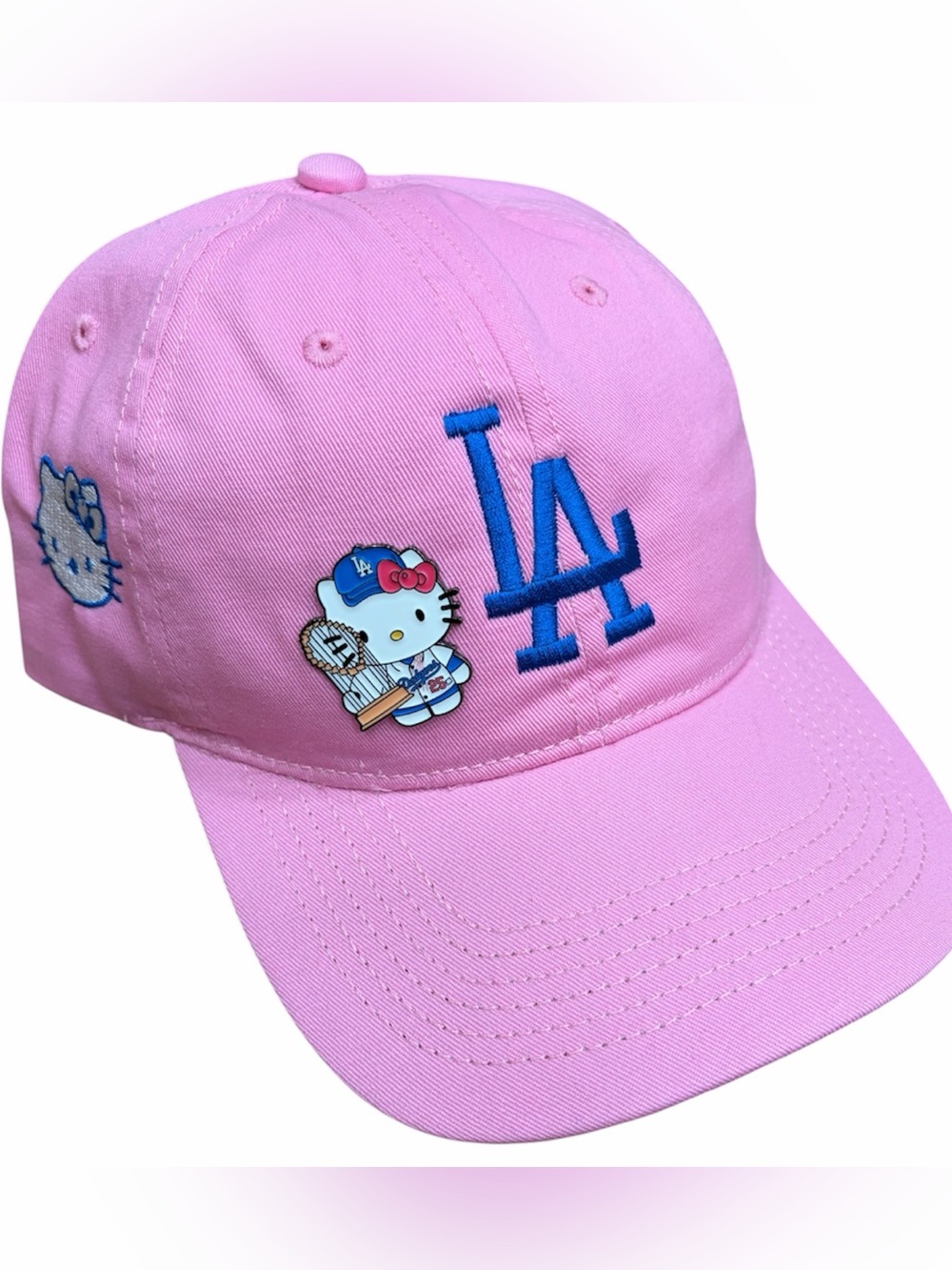 Los Angeles Dodgers Pink Hello Kitty Baseball Cap dodgers hat LA hello kitty hat